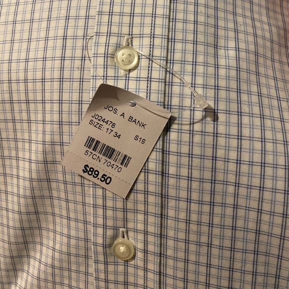 NWT Jos. A. Banks SlimFit Dress Shirt - 17/34 - Picture 5 of 6